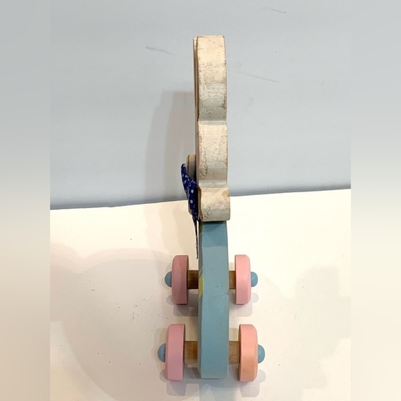 Wooden Bunny on an Easter Egg Spring Decor - Picture 3 of 5